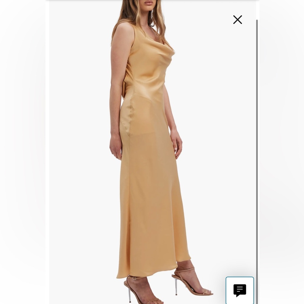 Bardot Gold Backless Dress